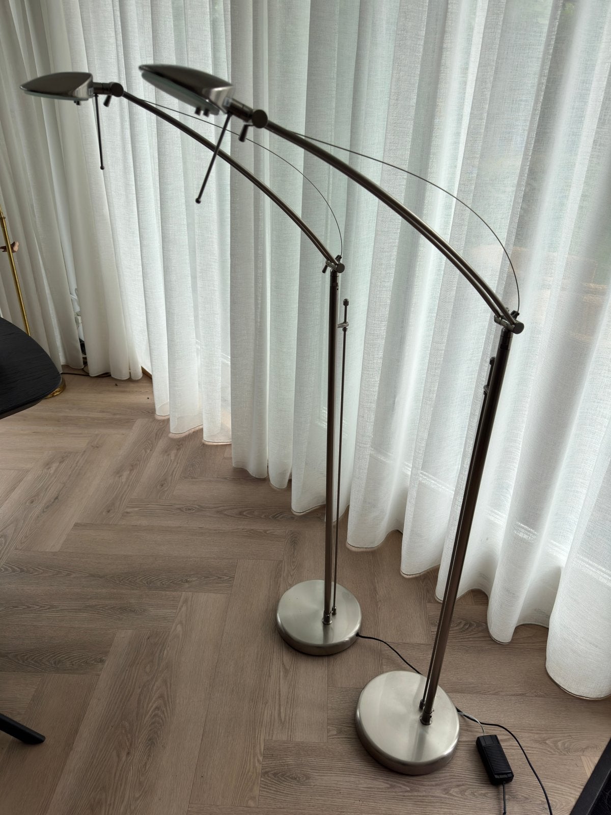 2 vloerlampen, Ophalen, Gebruikt, Metaal, 100 tot 150 cm