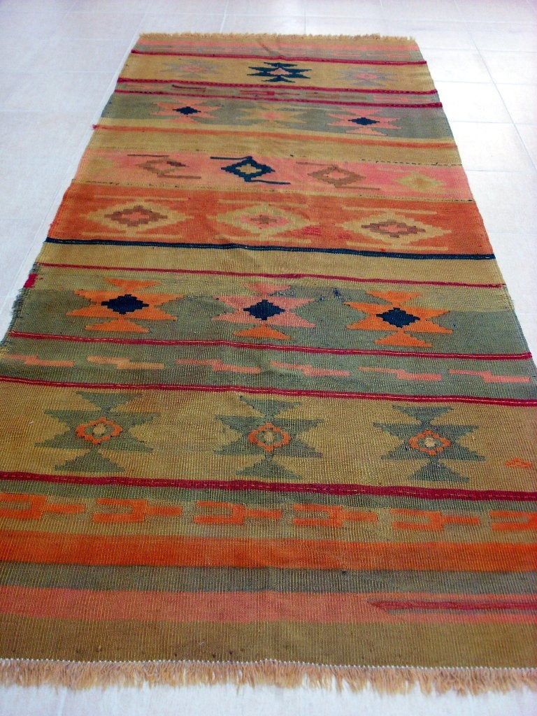 Antiek Meshkin kelim 310 x 133/Vloerkleed/Perzische tapijten, Ophalen of Verzenden