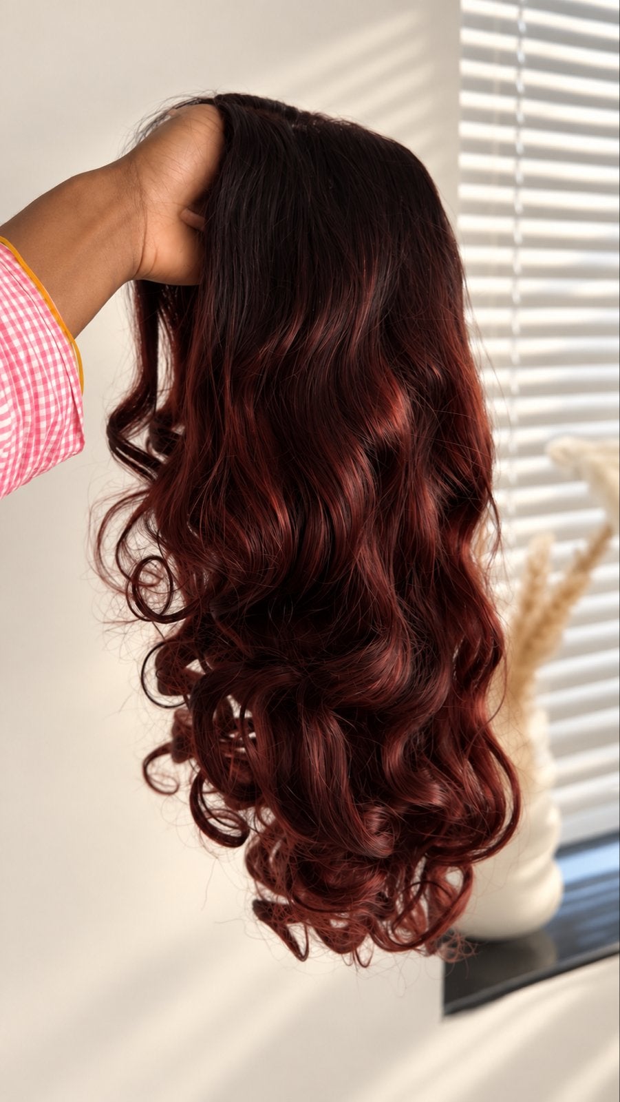 20 Inch Human Hair Wig | 5x5 HD Lace | Kastanjebruin, Ophalen of Verzenden, Nieuw, Pruik of Haarverlenging