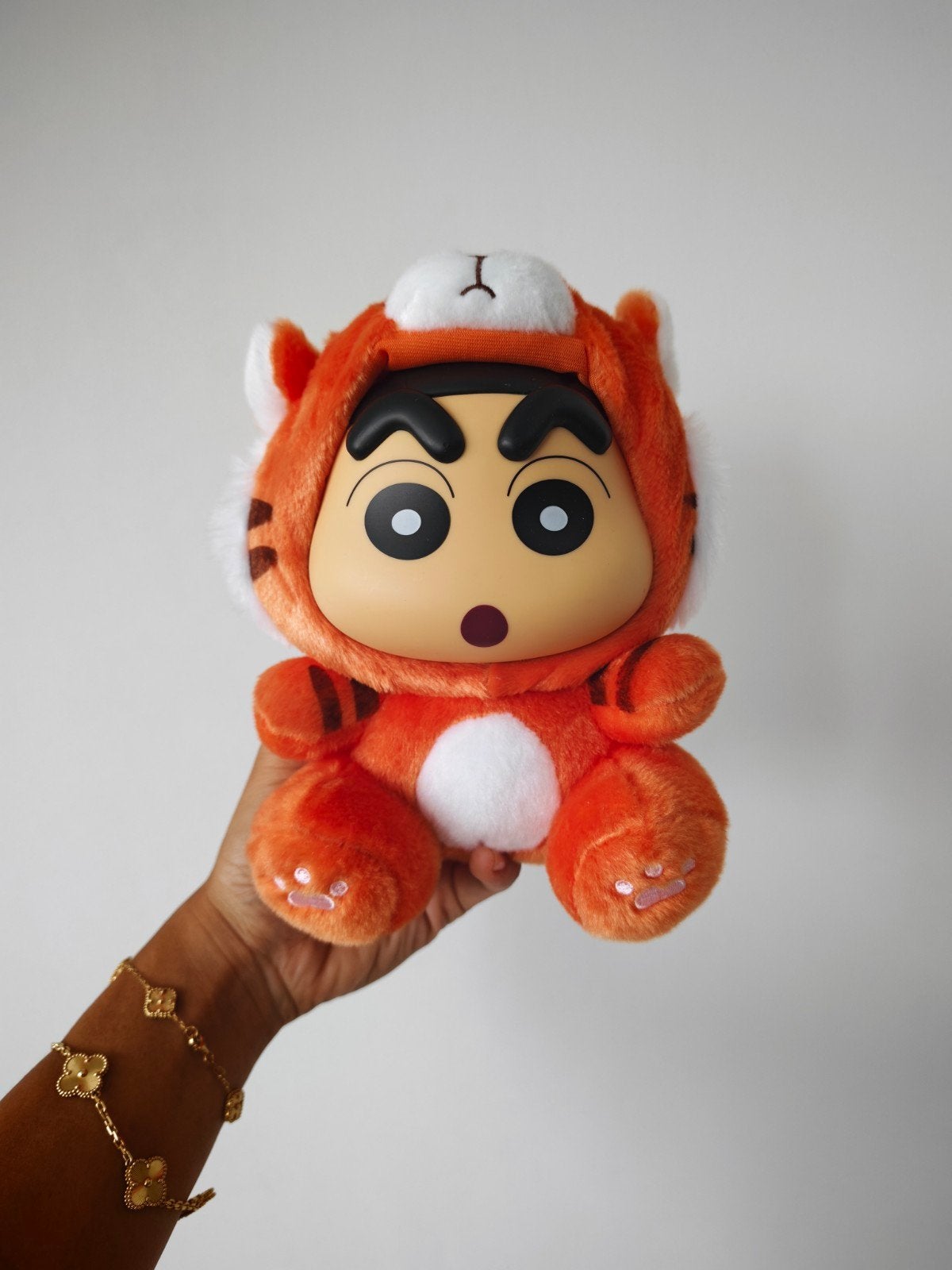 18cm Nieuw Origineel Knuffel Shin-chan Tijger Pak, Kinderen en Baby's, Oranje, Overige merken, Overige karakters, Overige typen
