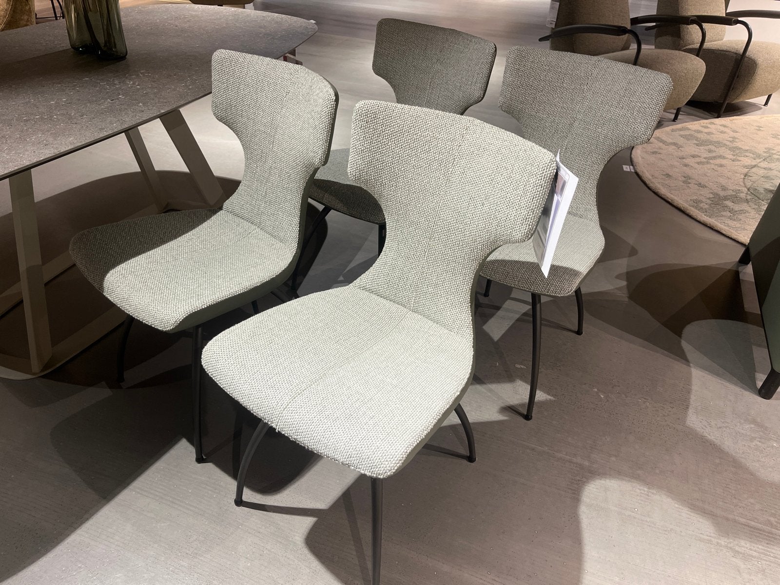 Set van 4 leolux eetkamerstoelen, model Callas, Huis en Inrichting, Stoelen, Ophalen, Overige kleuren, Leer, Zo goed als nieuw