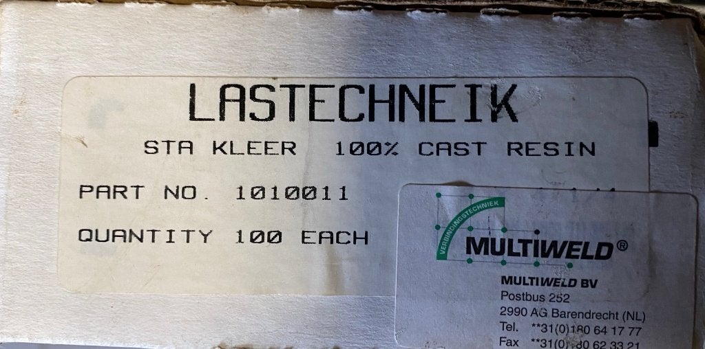 Multiweld Veiligheids 25 st donker glasplaatje 35 st lashelm, Ophalen, Nieuw, Minder dan 150 ampère, Overige typen