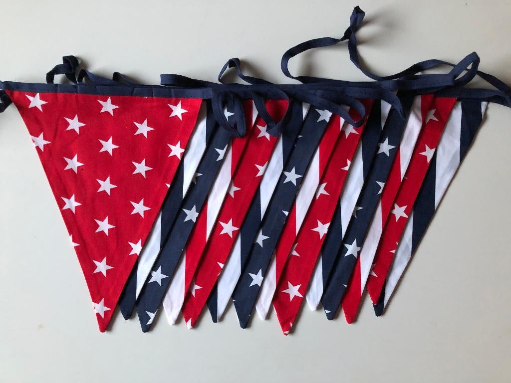 vlaggenlijn stars&stripes, Ophalen of Verzenden, Nieuw, Versiering, Verjaardag