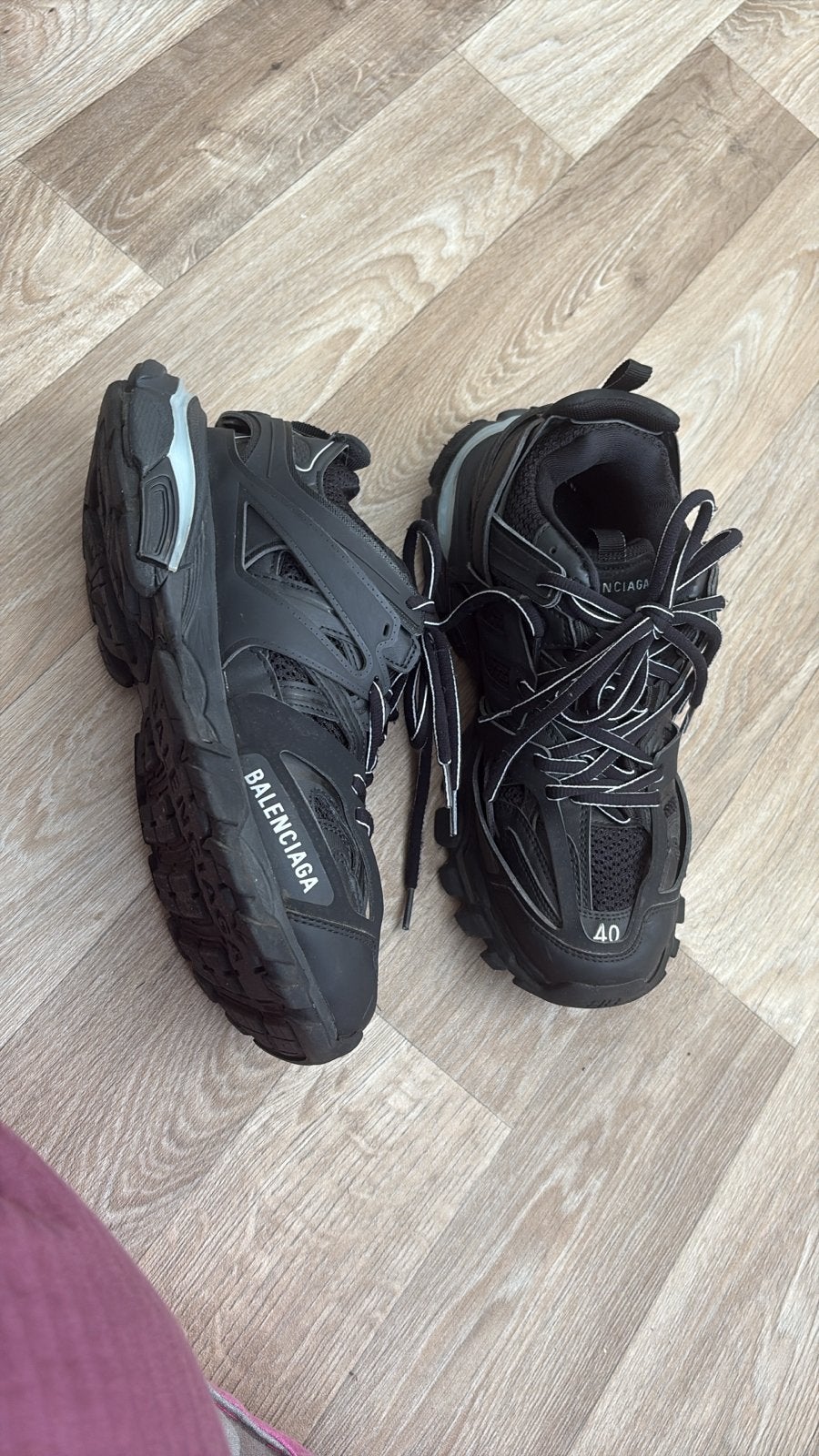 Balenciaga Track Sneakers Zwart Maat 40, Ophalen of Verzenden, Gedragen, Zwart, Sneakers of Gympen