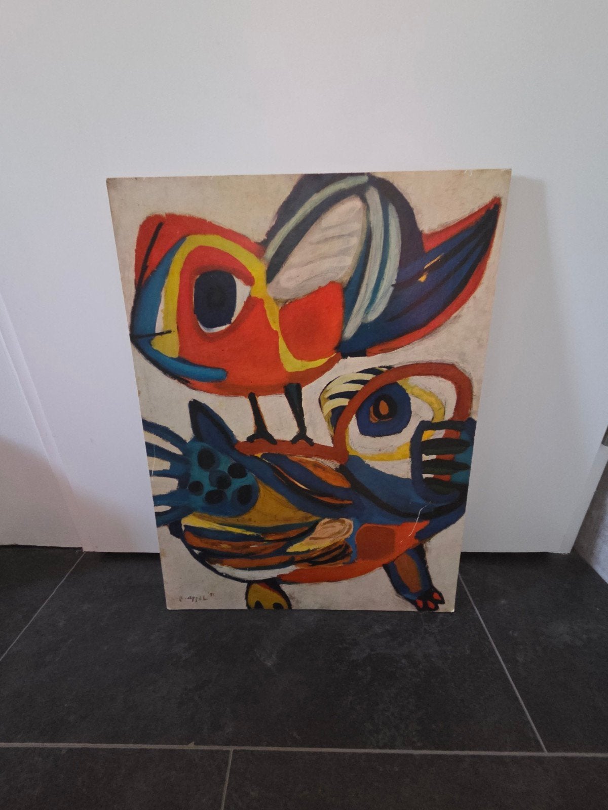 Vintage Ontmoeting Karel Appel, Antiek en Kunst, Ophalen of Verzenden