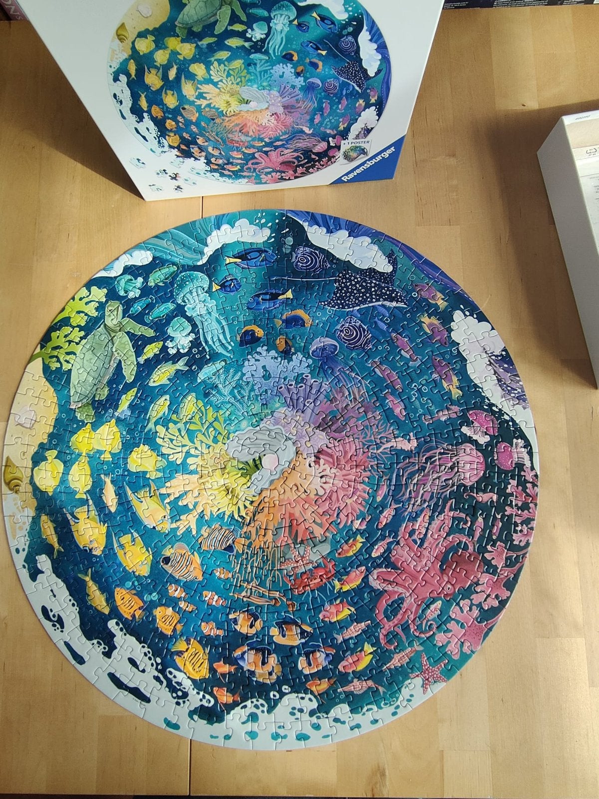 Puzzel, rond, 500 stukjes, Ophalen of Verzenden, 500 t/m 1500 stukjes, Zo goed als nieuw, Legpuzzel