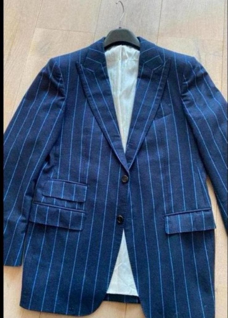 Suitsupply benberg 52 L nieuwstaat wol, Kleding | Heren, Ophalen of Verzenden, Zo goed als nieuw, Maat 52/54 (L), Blauw