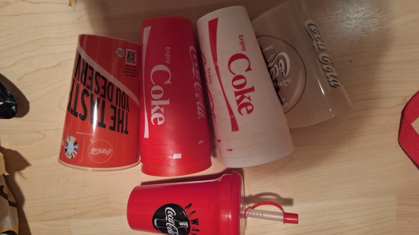 Coca-Cola plastic bekers - 11 stuks, Ophalen