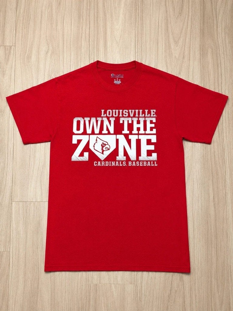 Champion Louisville Cardinals Rood T-shirt Maat S, Champion, Ophalen of Verzenden, Zo goed als nieuw, Rood