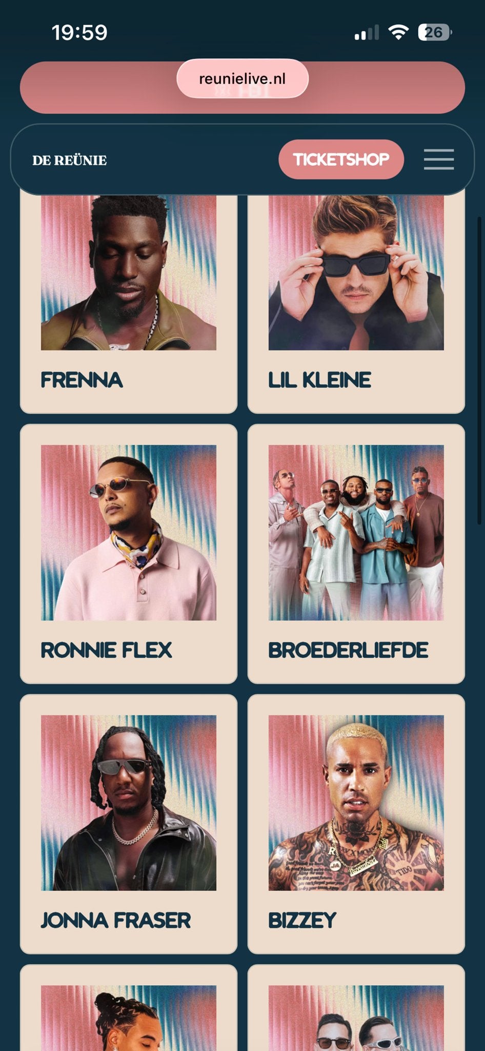 2 tickets reuni live 23 oktober, Twee personen