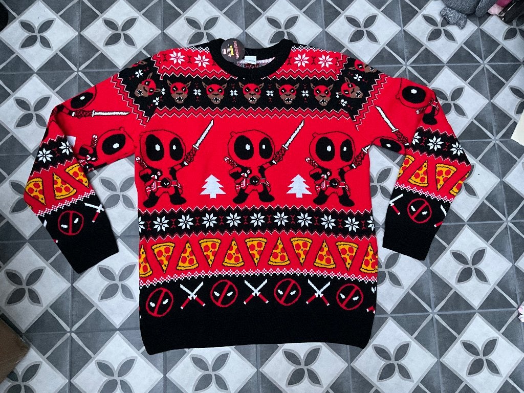 Wish You A Deadpool Christmas Christmas jumper van Deadpool, Nieuw, Ophalen of Verzenden, Wish You A Deadpool Christmas Christmas jumper van Deadpool