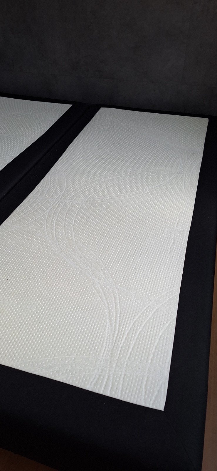 nog goede boxspring, Ophalen, Gebruikt, Zwart, Tweepersoons