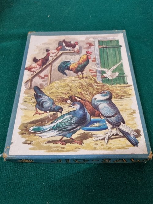 -	Houten puzzel dubbelzijdig jig-saw vintage, Ophalen of Verzenden, 'T Olde Gre-j, Info@toldegrej.nl, Endepoelstraat 20f Didam