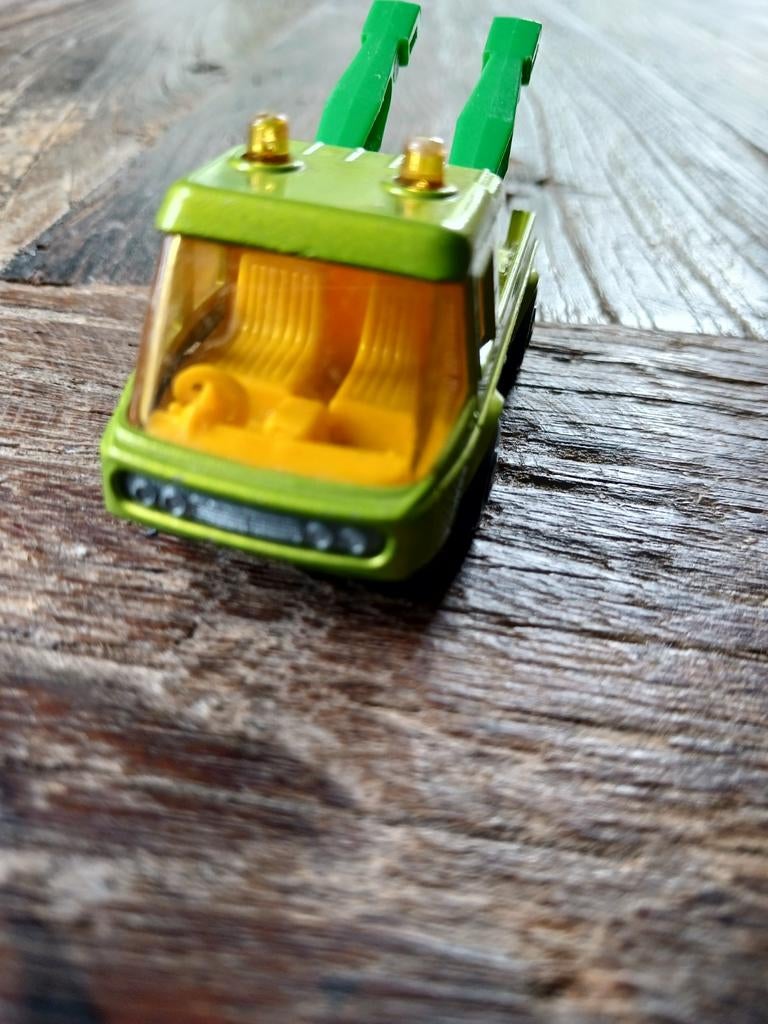 Vintage Matchbox "Toe Joe" Takelwagen - Groen (1972), Ophalen of Verzenden, Zo goed als nieuw, Hijskraan, Tractor of Landbouw