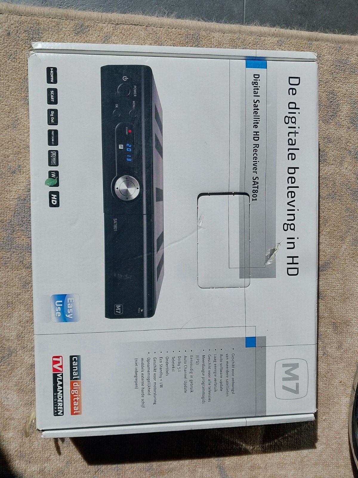 M7 SAT801 Digitale Satelliet HD Ontvanger, Ophalen of Verzenden, Zo goed als nieuw, Decoder
