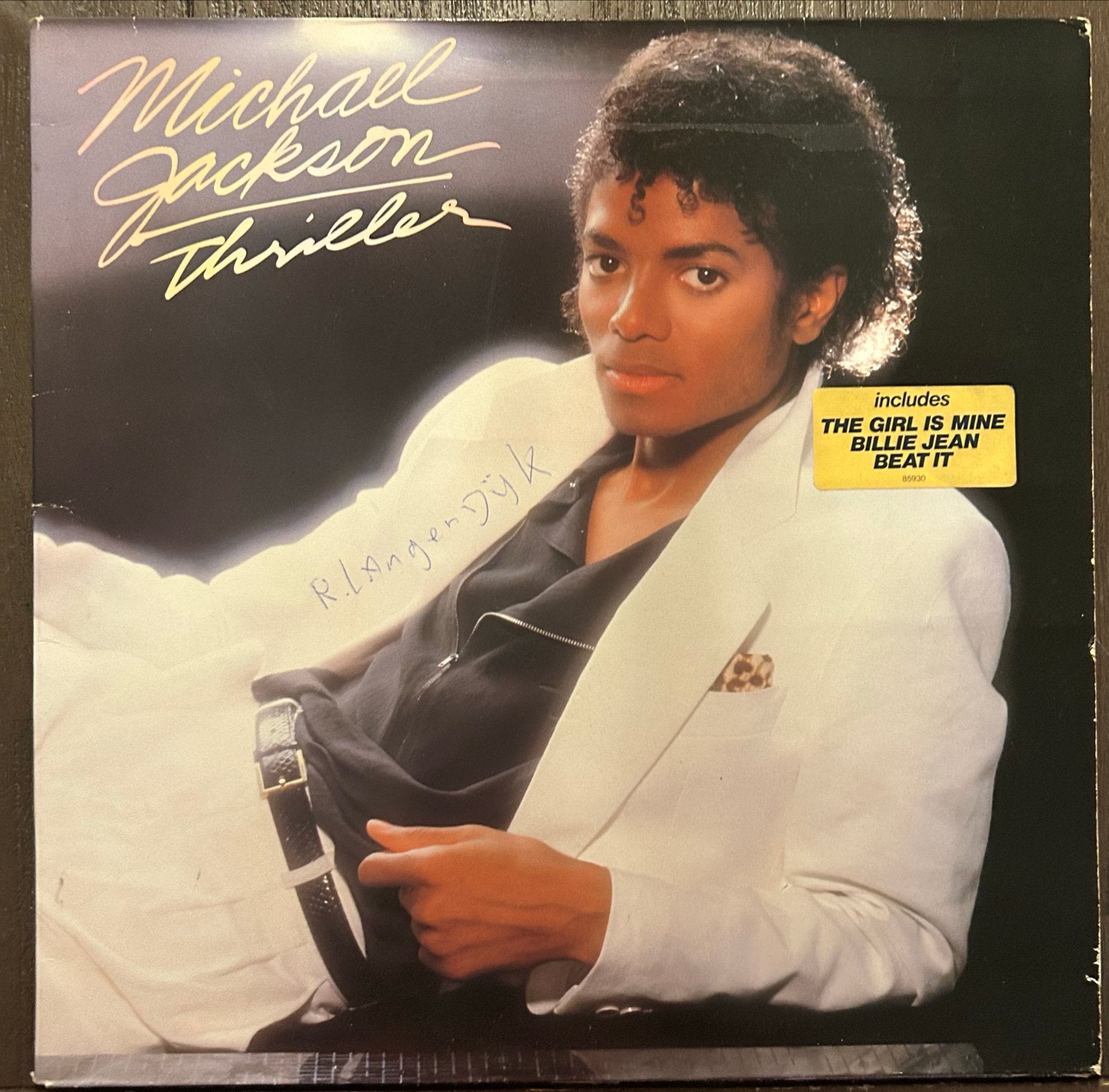 Michael Jackson - Thriller LP (1982), LP, Gebruikt, Pop, Originele persing