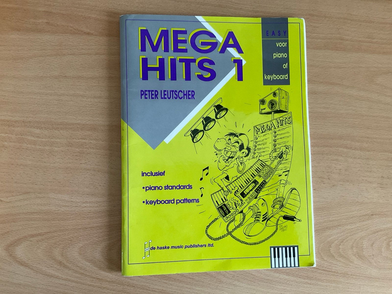 Mega Hits 1 - Easy voor piano of keyboard - Peter Leutscher, Gebruikt, Les of Cursus, Ophalen of Verzenden, Piano