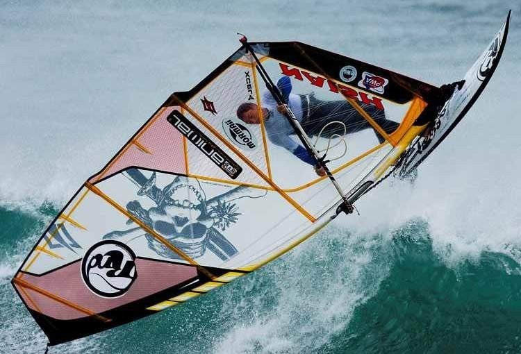Naish Boxter 5.8 voor 4.30 mast, Ophalen, Zeil