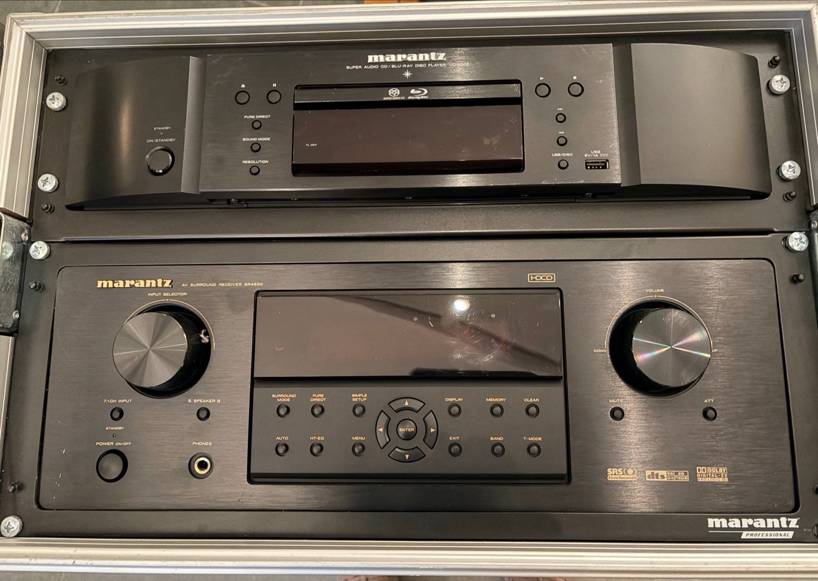 Marantz Hifi Set: UD5005 Blu-ray & SR4600 Receiver met Fligh, Ophalen, Gebruikt, Overige merken