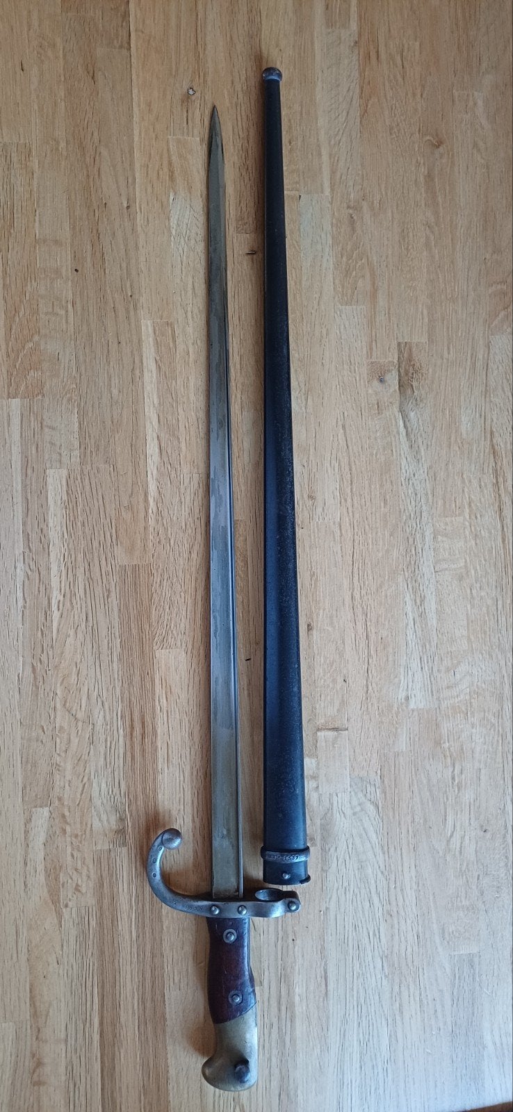 Marine Gras bajonet 1884, Ophalen of Verzenden, Landmacht, Mes of Dolk