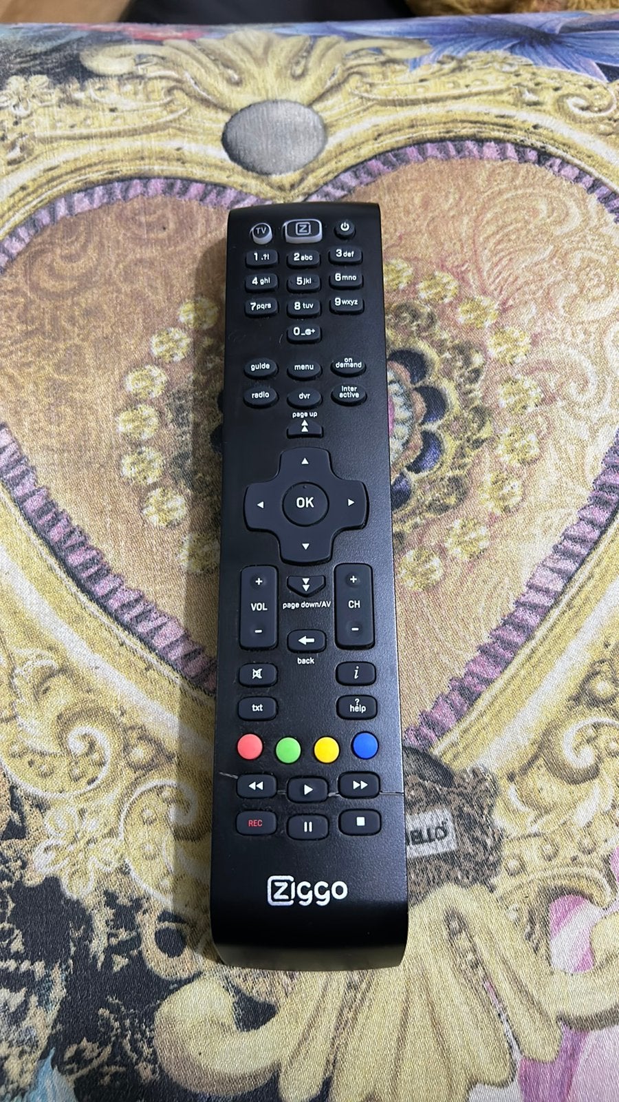 Ziggo,Afstandsbediening(URC1840/01-02R00 Max), Audio, Tv en Foto, Ophalen of Verzenden, Zo goed als nieuw