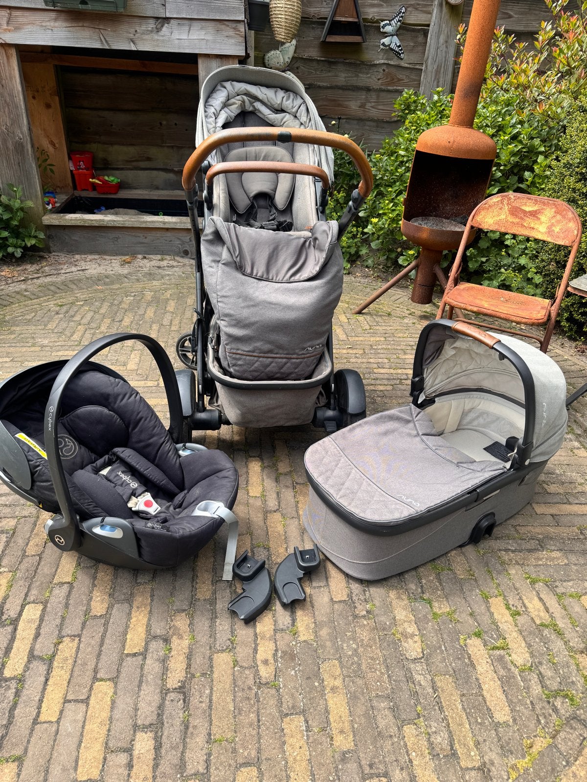 Nuna Demi Grow Combiwagen met reiswieg en autostoeltje, Zo goed als nieuw, Combiwagen, Met autostoeltje, Ophalen