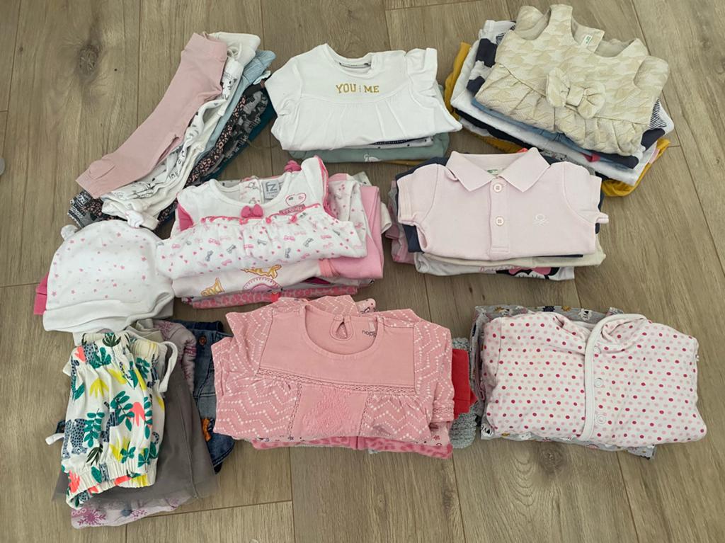 Baby meisje kleding set maat 56, Ophalen of Verzenden, Zo goed als nieuw, Maat 56