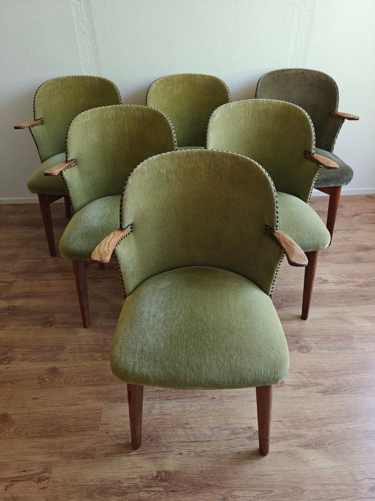 vintage bentwood pastoe eetkamerstoelen, Gebruikt, Overige kleuren, Ophalen of Verzenden, Stof