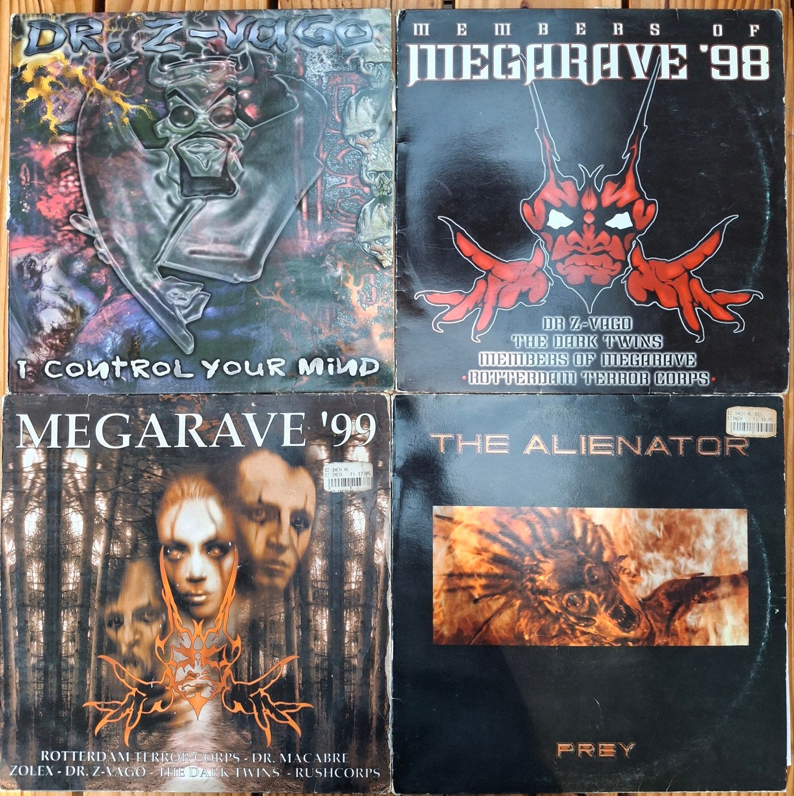 Megarave Records Vinyl Collectie (Hardcore/Gabber), Cd's en Dvd's, Ophalen of Verzenden, Gebruikt, Hardcore, Album