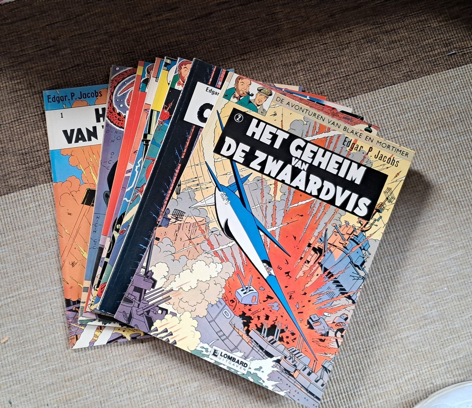 9 Edgar P. Jacobs stripboeken - Blake en Mortimer, Meerdere stripboeken, Ophalen of Verzenden, Gelezen, Edgar P. Jacobs