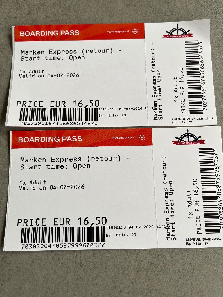 Tickets, Tickets en Kaartjes, Twee personen
