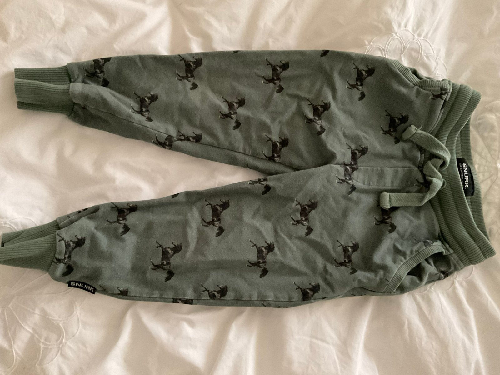 Snurk jogger 5 jaar paardjes organic cotton, Verzenden, Zo goed als nieuw, Jongen of Meisje, Broek