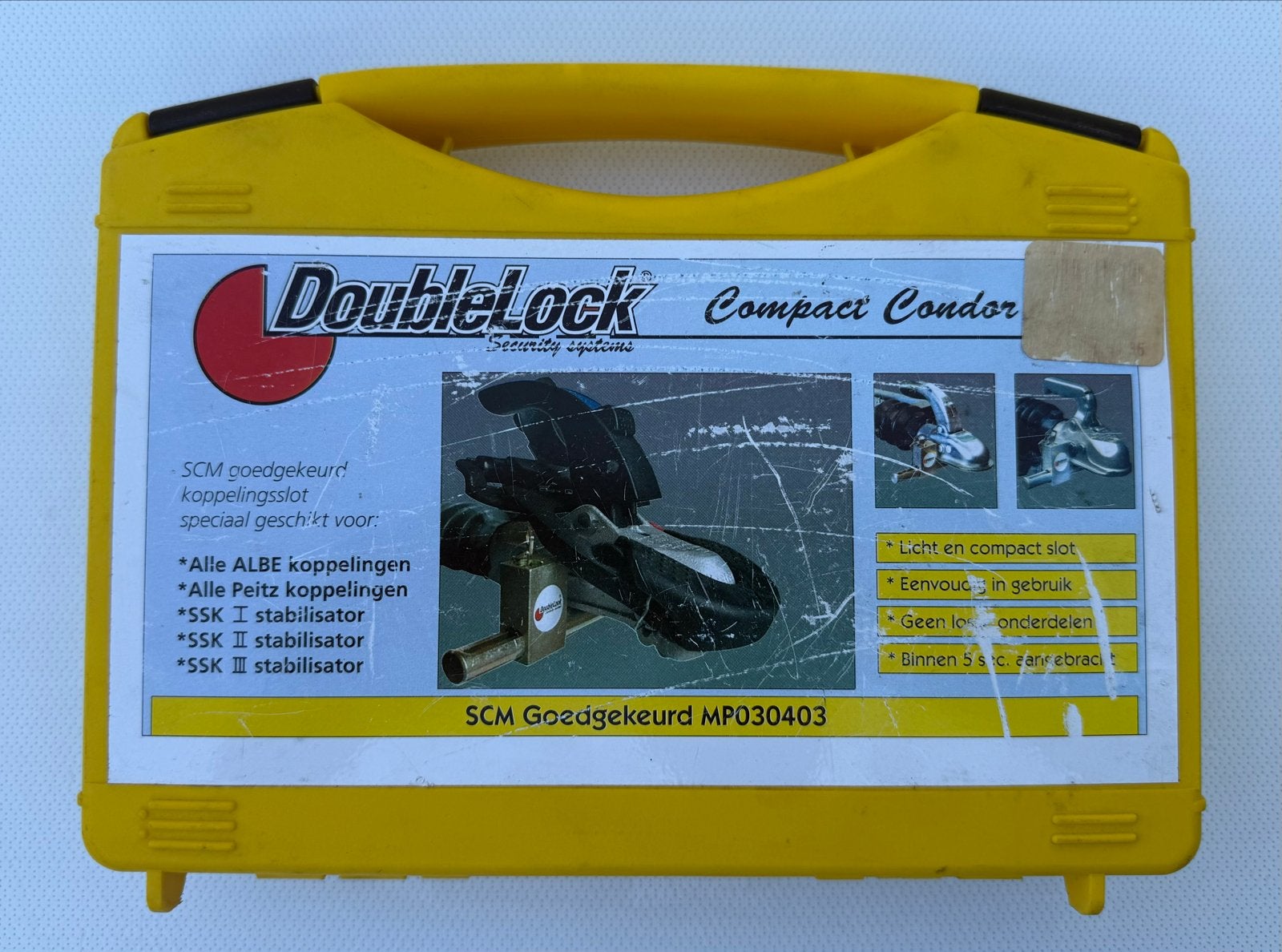 Doublelock Compact Condor SCM gekeurd koppelingsslot, Caravans en Kamperen, Caravan accessoires, Ophalen, Gebruikt