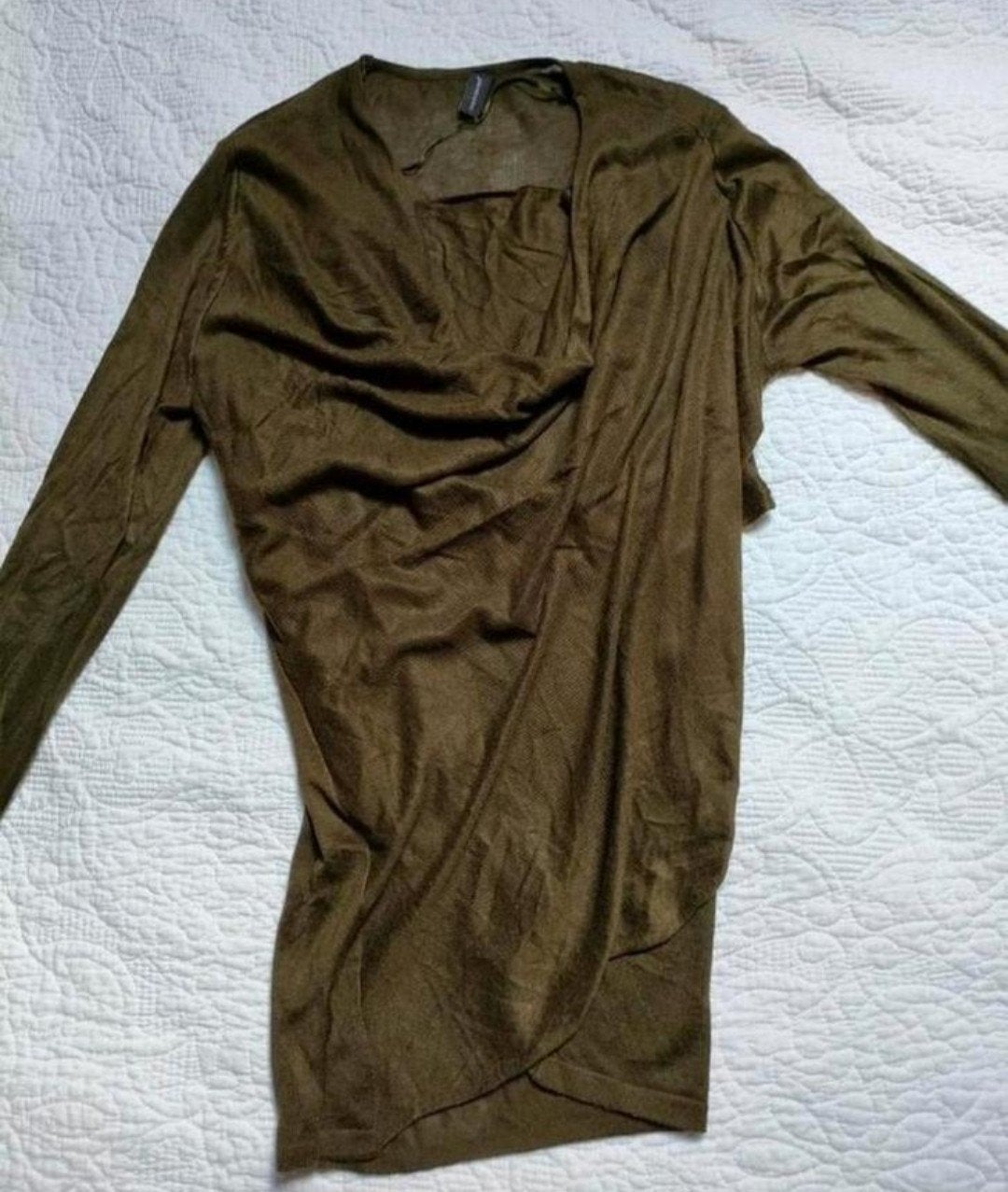 Legergroen shirt waterfall maat S Soyaconcept, Kleding | Dames, Maat 38/40 (M), Soyaconcept, Ophalen of Verzenden, Gedragen