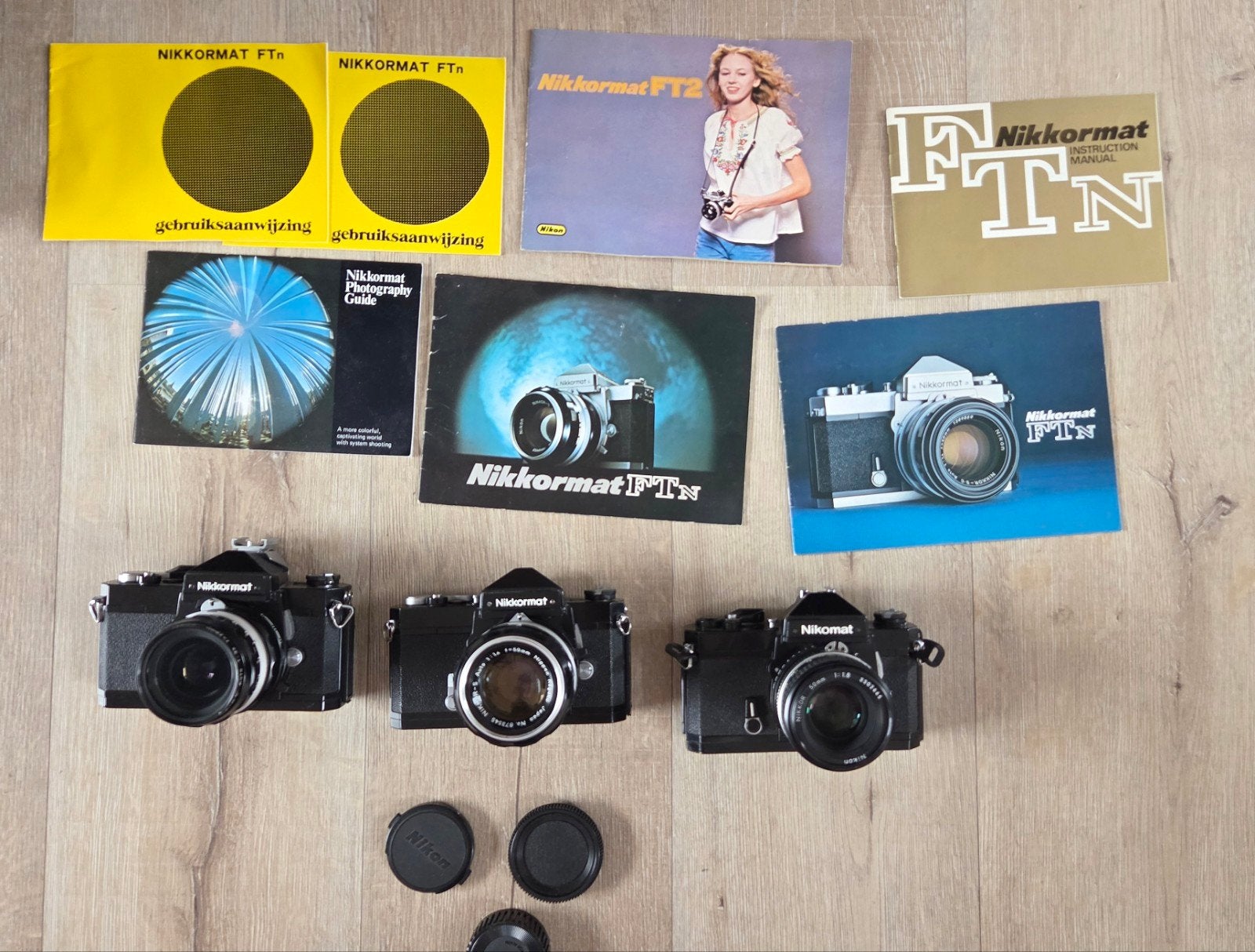Nikkormat FTN I en FTN II Nikomat FT + lenzen3, Ophalen of Verzenden
