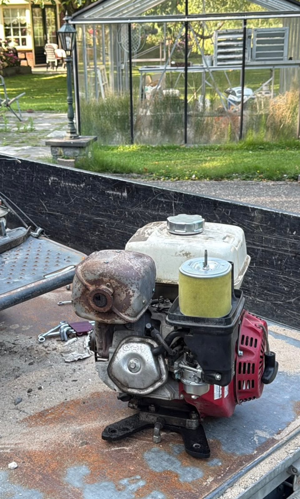 Honda 390 gtx elektrische gestart, Ophalen of Verzenden, Zo goed als nieuw, Benzinemotor, 1800 rpm of meer
