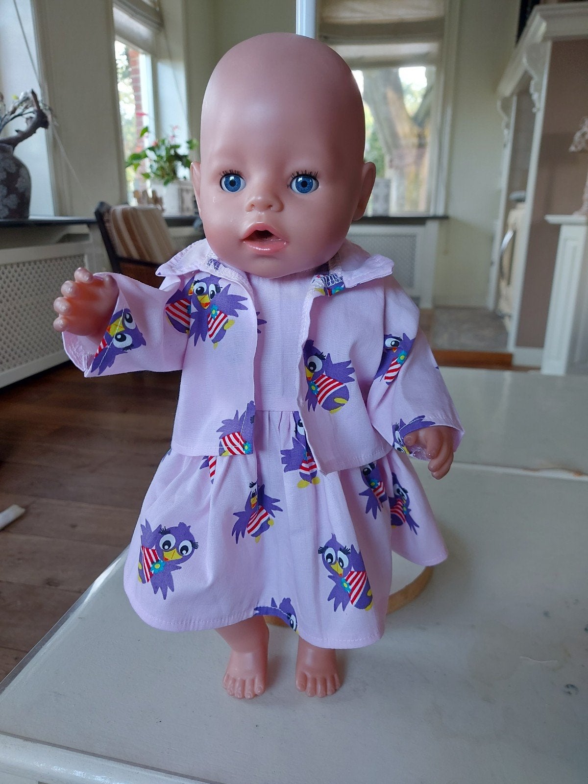 Jet Efteling set zwierjurk en jasje voor Baby Born pop 43cm, Ophalen of Verzenden, Nieuw, Babypop