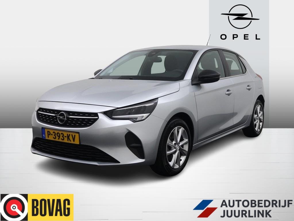Opel Corsa 1.2T 100PK Elegance Trekhaak/H.Leder/Led/Vc/Pdc, Auto's, Voorwielaandrijving, Dealer onderhouden, Stof, Gebruikt