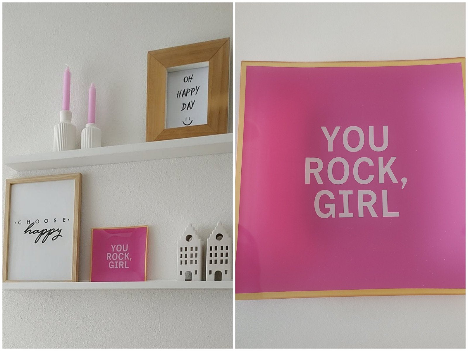 Tekst bord, Ophalen, Zo goed als nieuw, Roze