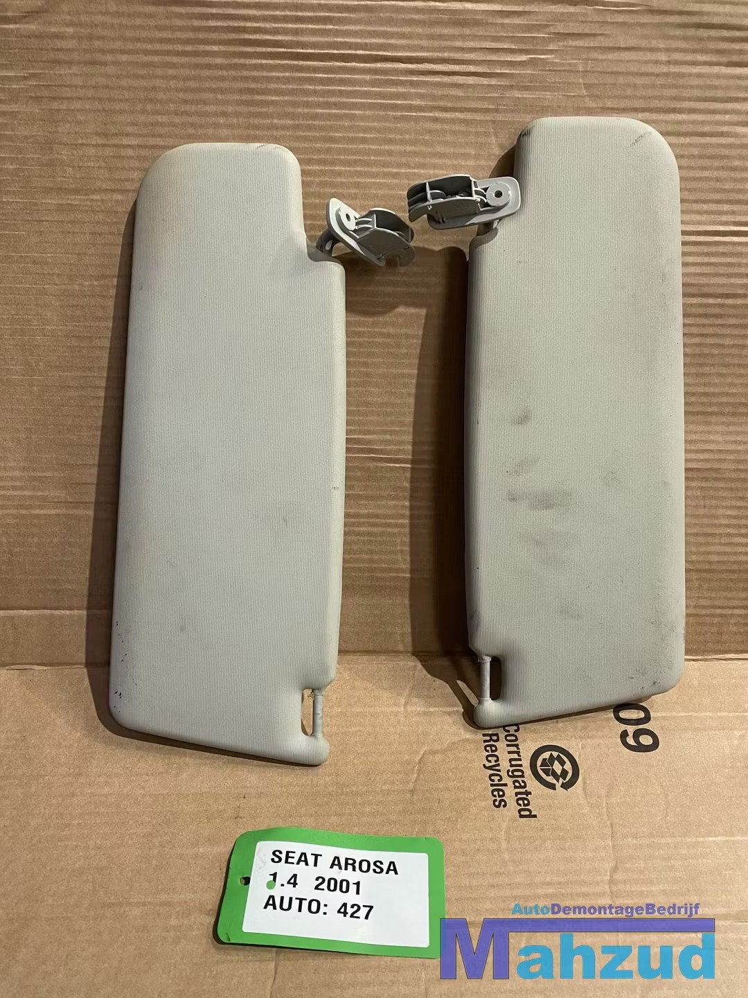 SEAT AROSA links rechts zonneklep 1997-2004, Gebruikt, Autovia A-2, Km 585 585
08760  Martorell, ES, Ophalen of Verzenden, SEAT S.A.