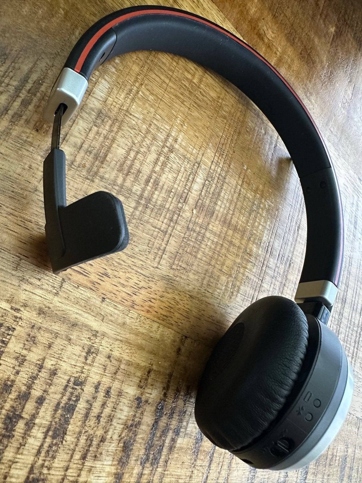 Jabra Evolve 65 MS Stereo Headset met USB-adapter en etui, Bluetooth, On-ear, Ophalen of Verzenden, Zo goed als nieuw