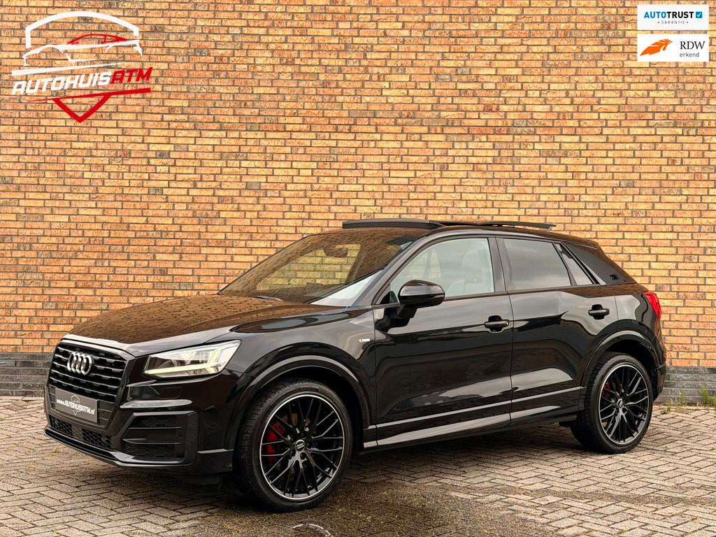 Audi Q2 35 TFSI S-Line Edition Pano Acc Led Sfeer Leder Trek, Auto's, Audi, 15 km/l, 4 cilinders, 150 pk, Zwart