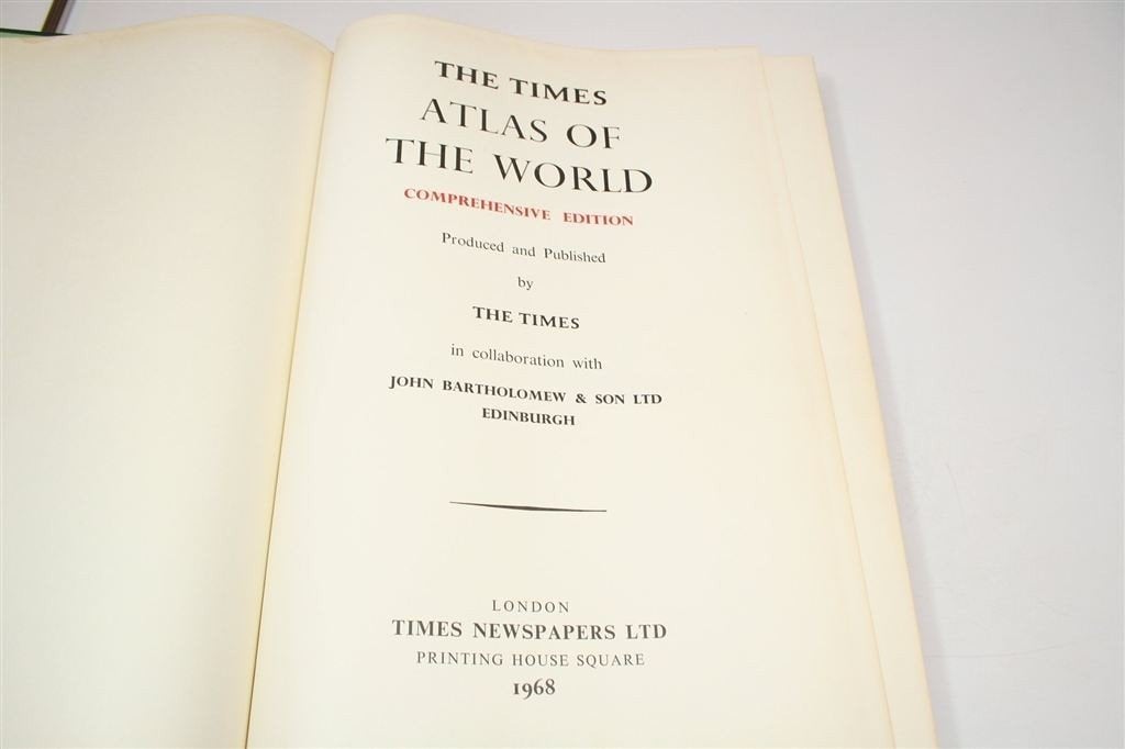 Times Atlas of the World — XL Wereldatlas Vintage [1968], Boeken, Atlassen en Landkaarten, Gelezen, Ophalen of Verzenden, Landkaart