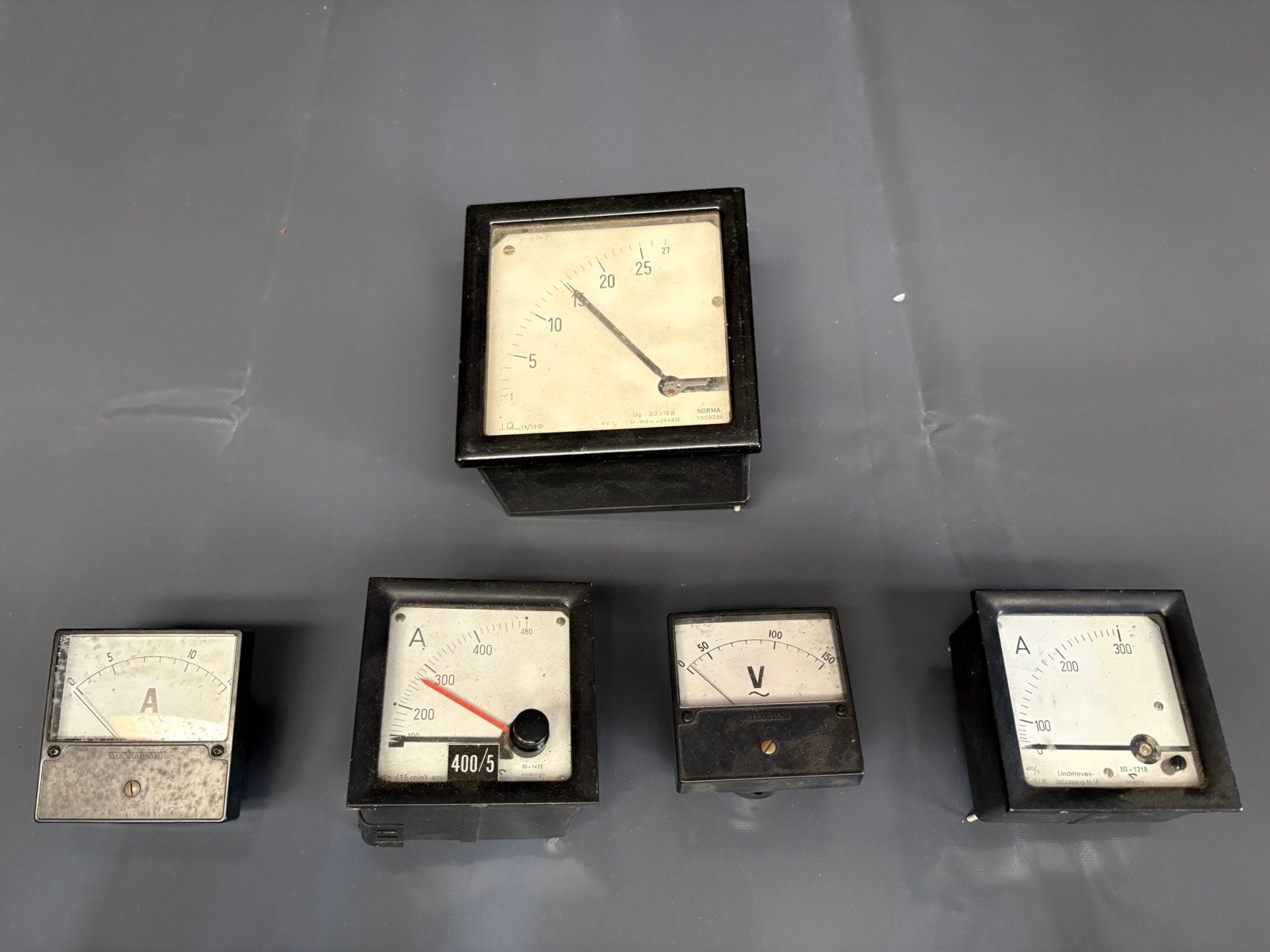 Vintage meters, zie foto’s, Verzenden, Gebruikt