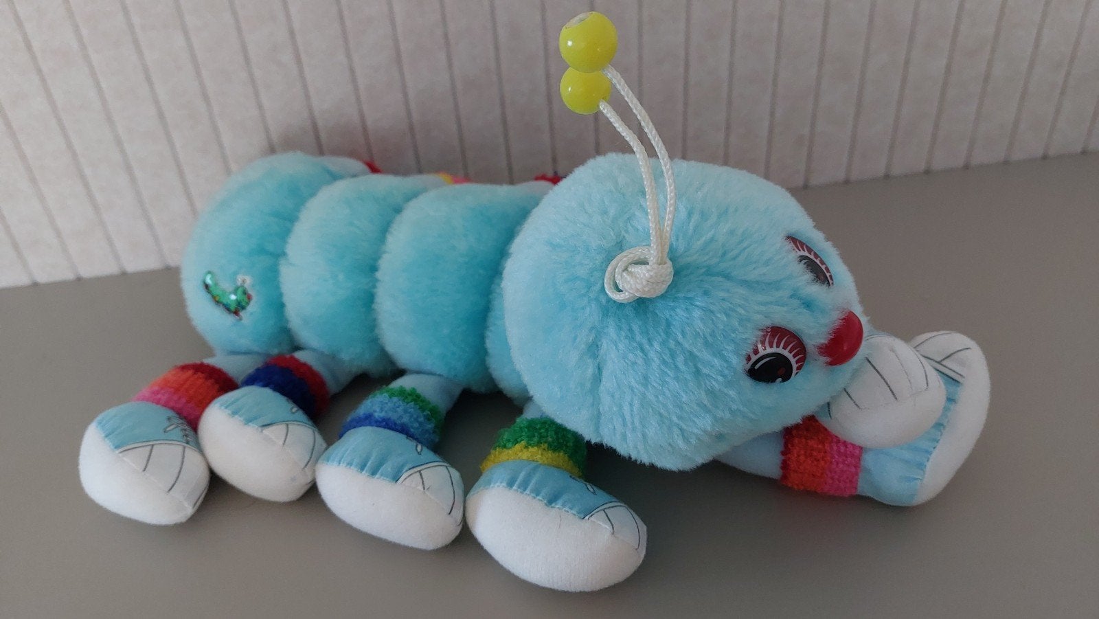 Vintage Lots-a-Lots-a-Leggggggs Duizendpoot Knuffel, Gebruikt, Overige merken, Overige karakters, Overige typen