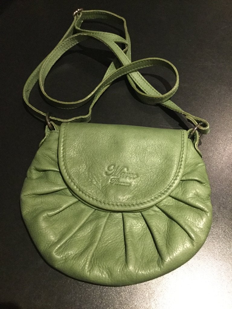 Kleine vintage schoudertas van echt leer Marco Firenze, Sieraden, Tassen en Uiterlijk, Overige merken, Ophalen of Verzenden, Zo goed als nieuw