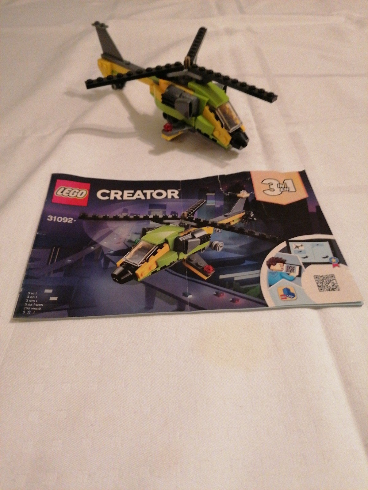 Lego Creator 3-in-1 Helikopter (31092), Gebruikt, Lego, Inclusief instructies, Ophalen of Verzenden