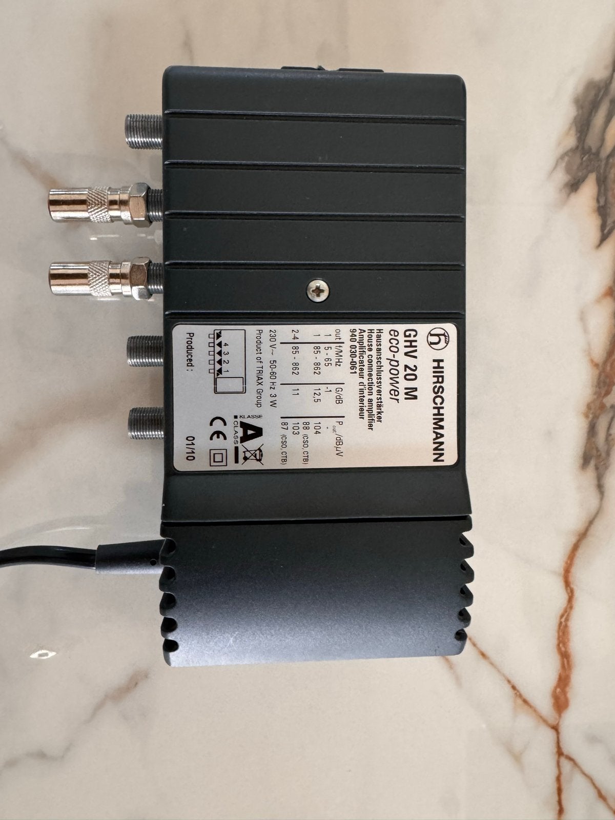 Hirschmann GHV 20 M eco-power huisversterker, Ophalen, Gebruikt, Overige merken