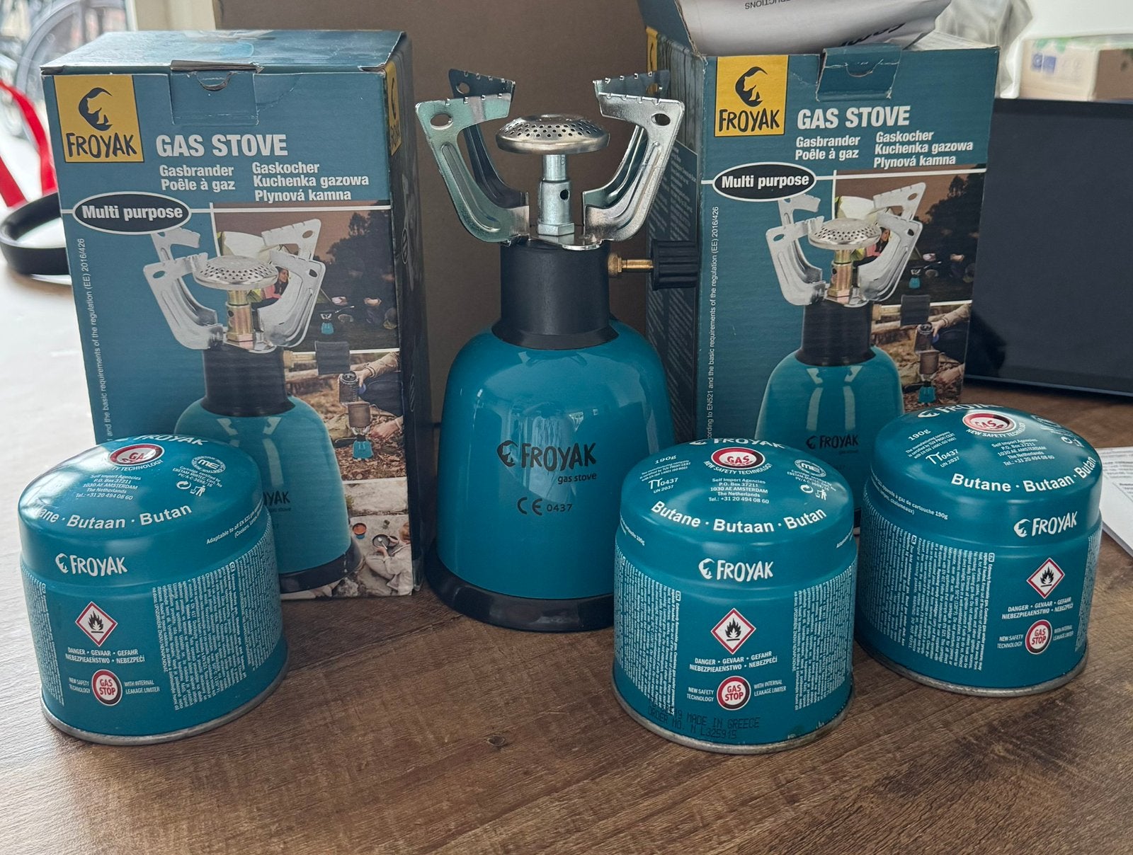 2x 1 pits kampeer gasbrander, Ophalen of Verzenden, Zo goed als nieuw
