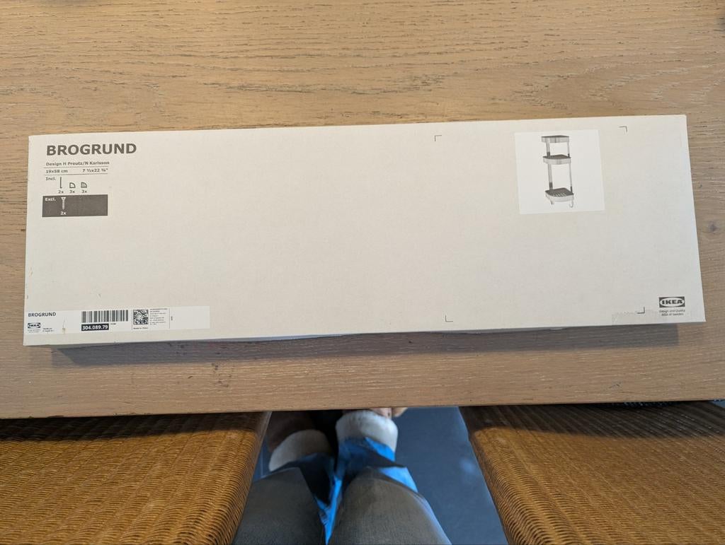 IKEA BROGRUND Doucheplank/hoekrek - Nieuw in doos, Huis en Inrichting, Ophalen of Verzenden